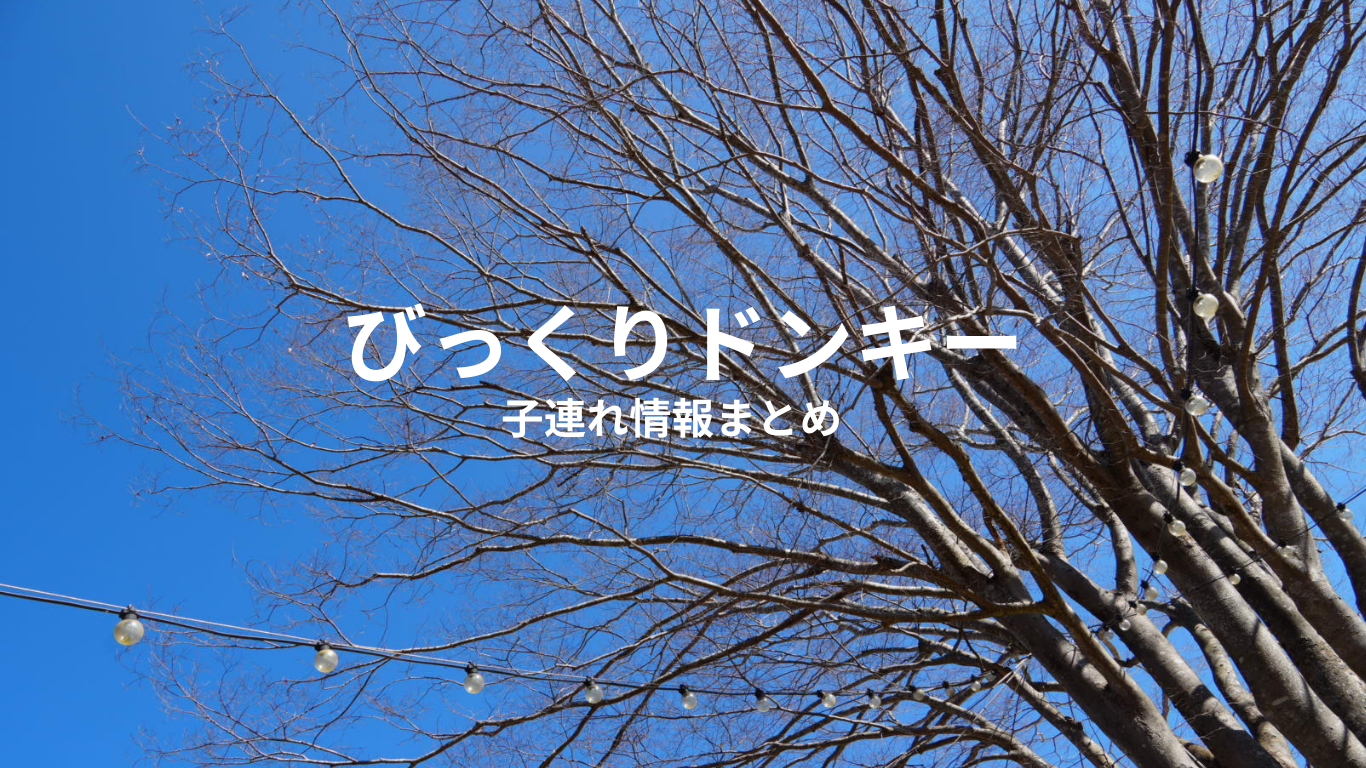【子連れ×びっくりドンキー】キッズメニューは？ベビーカーは？実体験レビューで解説