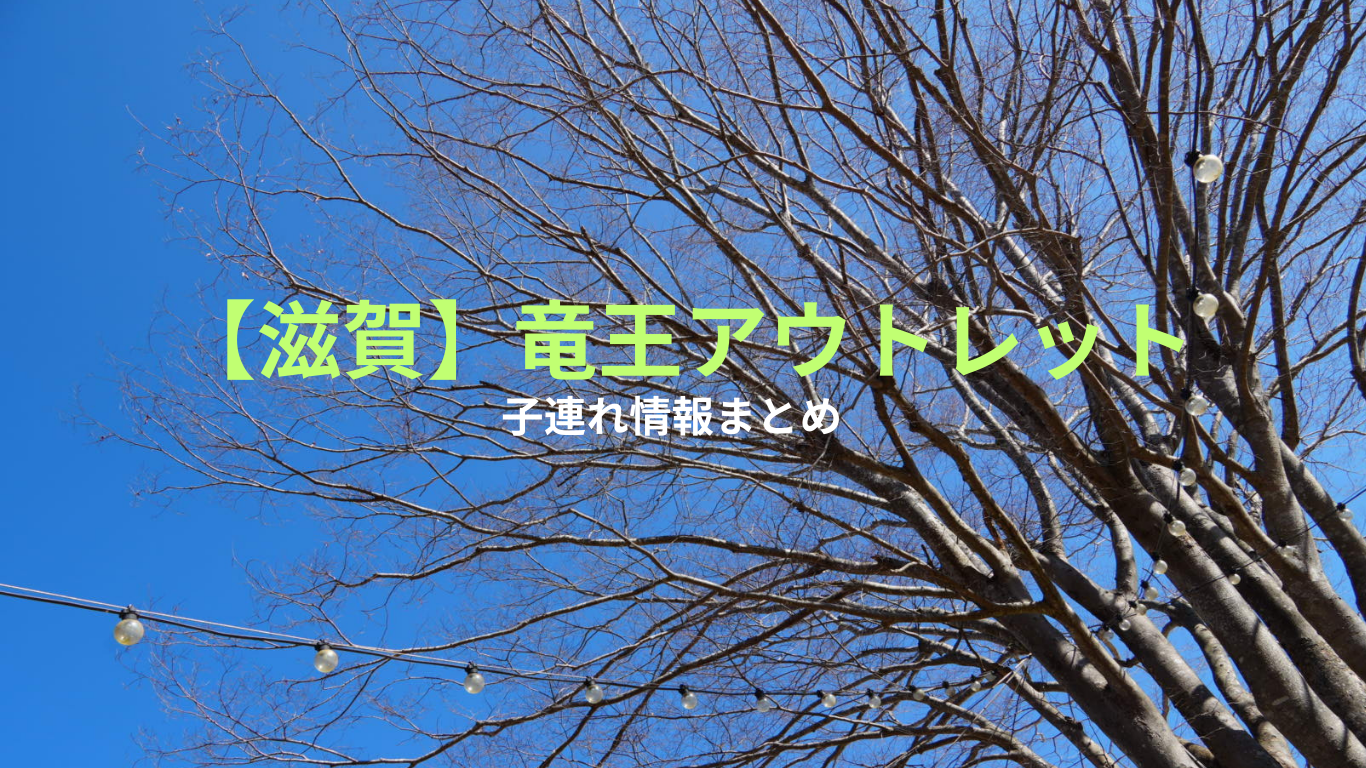 【子連れで竜王アウトレット】授乳室・フードコート・ベビーカー情報まとめ！遊び場や水遊びもおすすめ！